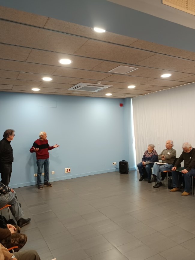 Sesió de Treball a la Escola de Salut de Calella  /  FATEC