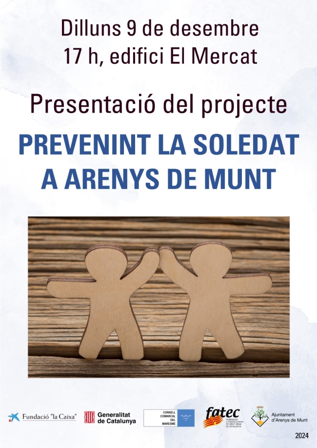 Presentació del Projecte Prevenim la Soledat a Arenys de Munt  /  FATEC