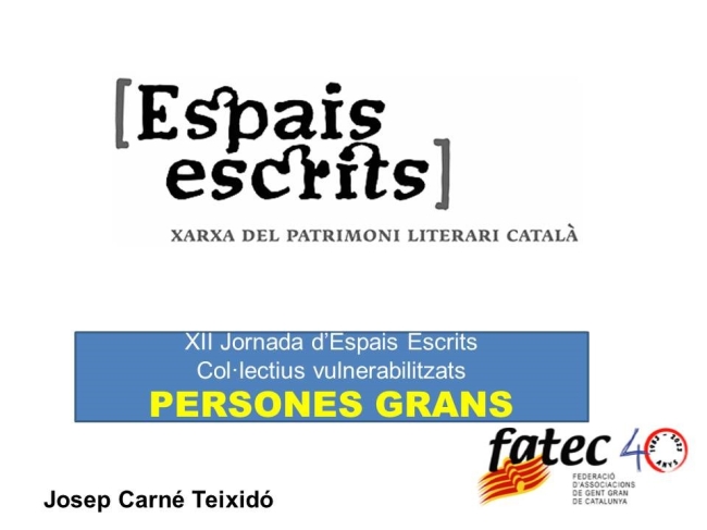 Participació de FATEC en la XII Jornada d'Espais Escrits  /  FATEC